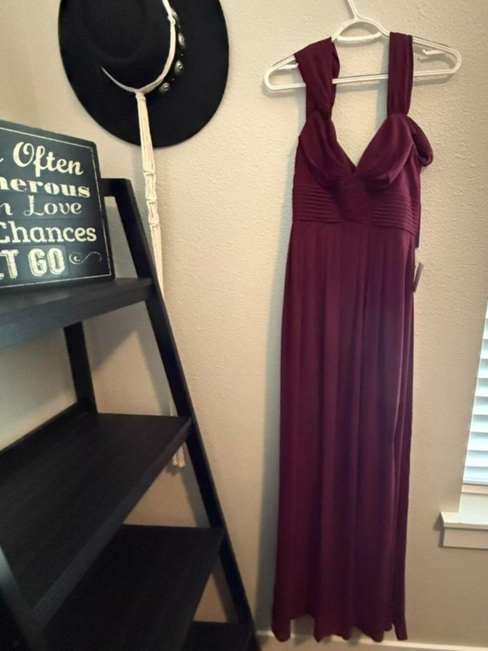Lulus Women's Burgundy bridesmaid dress